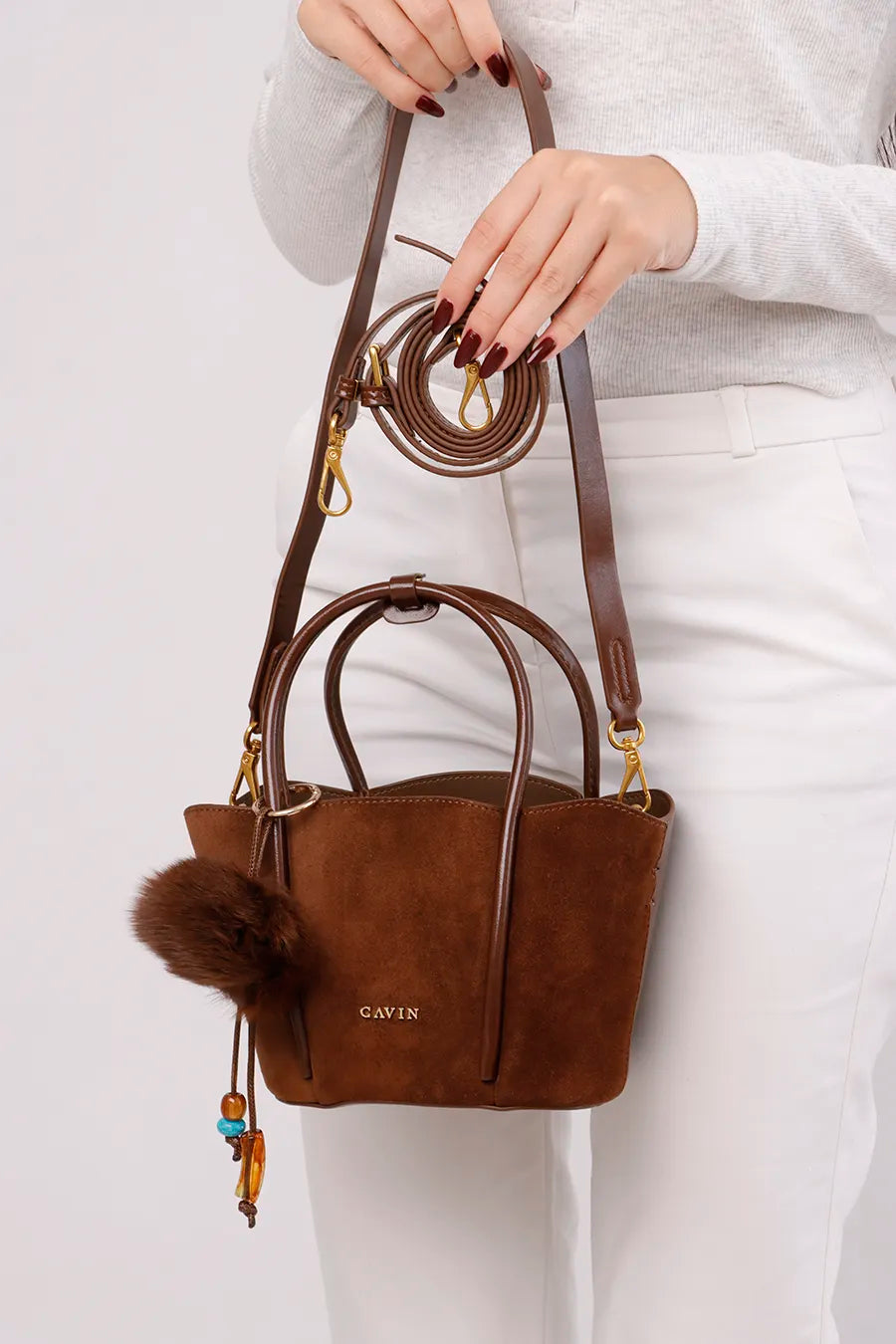 CBA-840 Camel (real suede leather)